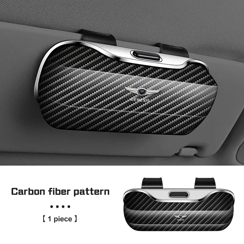 For Hyundai Genesis G80 GV70 GV80 GV60 G70 Essentia Neolun G90 X GV90 Press Switch Car Glasses Box Sun Visor Sunglasses Holder CM World