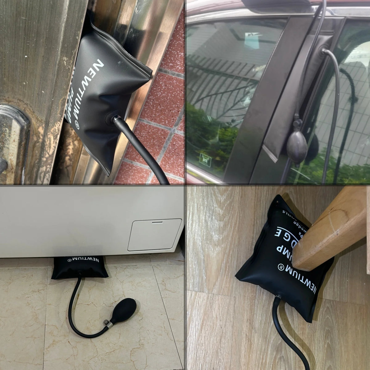 New TPU+420D Composite Cloth Air Wedge | Heavy-Duty Inflatable Cushion & Hand Pump for Car Door Service