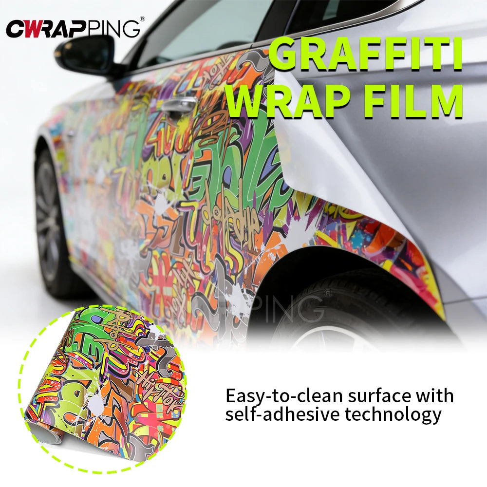 Sticker Custom Car Wrapping Film Waterproof Graffiti Printing DIY Funny Stickers for Car Foil Motorcycle Accessories Vinyl Wrap
