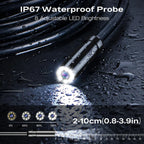 4.3 Inch Industrial Endoscope Camera 16.5TF Single Lens Pipe 1920P HD Inspection Borescope for Car Sewer Inspection Camera Tool CM World
