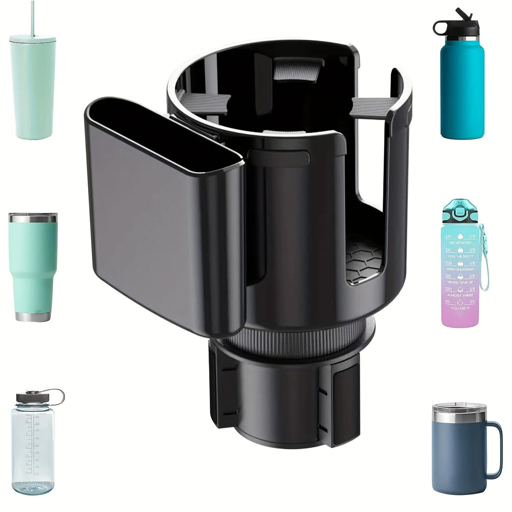 Car Cup Holder Expander Cupholder Adapter Multipurpose Auto Interior Expandable Organizer Storage Accessories With Phone Holder CM World
