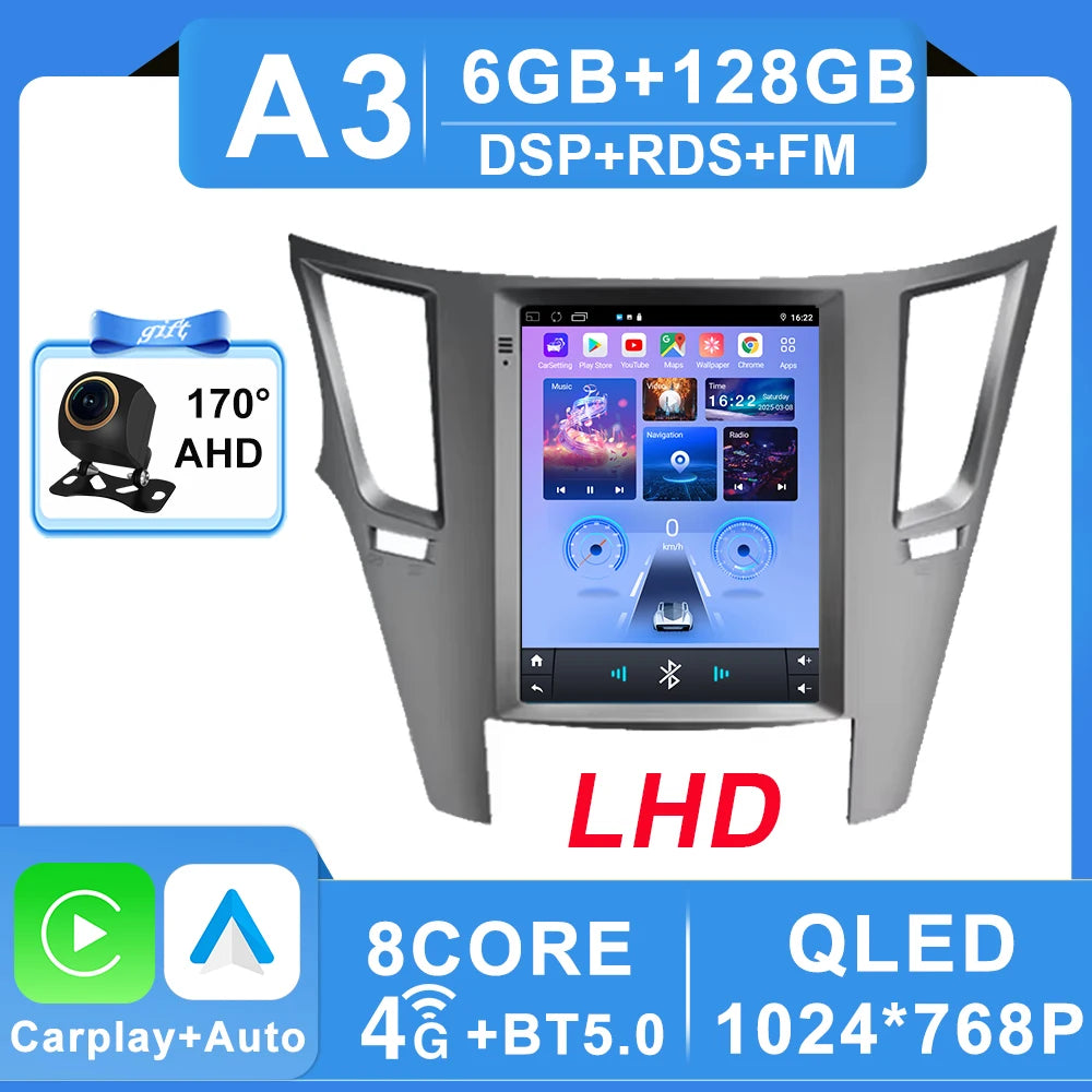 Android 16 Car Radio 9.7 inch For Subaru Outback 4 BR Legacy 5 2009 - 2014 Multimedia Video Player Navigation GPS Stereo Carplay CM World