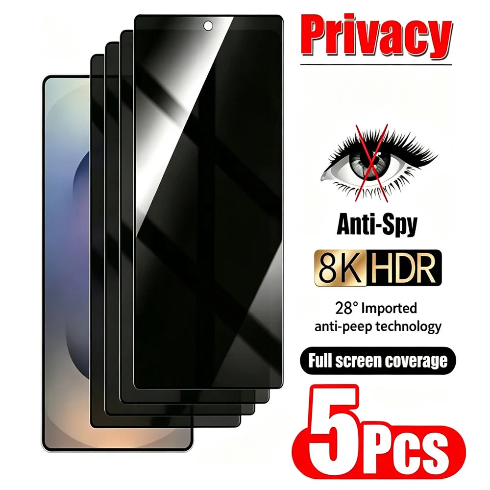 Privacy Screen Protector For Samsung S26 S24 S25 Ultra S25 Edge S26 S25 S24 S23 S22 S21 Plus S24 S21 S20 FE S10e Tempered Glass
