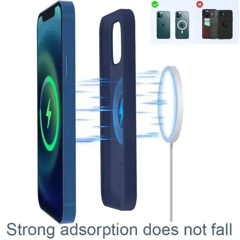 30W Fast Charger Original Magnetic Wireless Device For iPhone 16 15 14 Pro Max Mini USB C 8 Plus XR X XS MAX Airpods