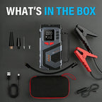 Portable Jump Starter With Air Compressor For 12V Petrol Diesel Car 150 PSI Car Tires Air Pump with LED Lights & Pressure Gauge