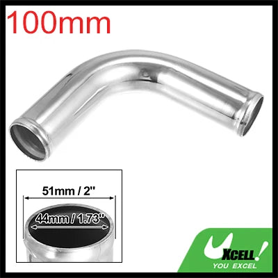 Uxcell Bend Elbow Tube Aluminum Alloy Car Univesral 25/38/45/51/63/76/89/102mm OD 100mm Length 90/180 Ddgree Air Intake Tube CM World