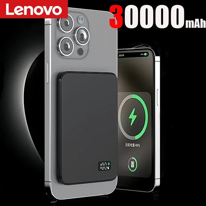 Lenovo Large Capacity Magnetic Power Bank  20W Wireless Fast Portable Charger for Magsafe Powerbank for iPhone Samsung 2026 New Car Mobile World