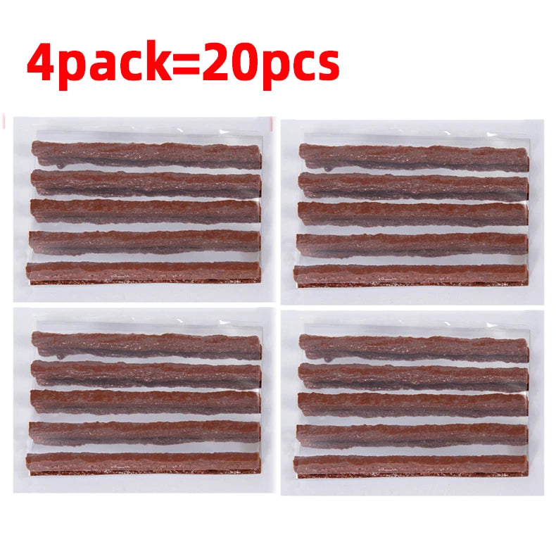 5/50Pcs Tire Repair Strips Tubeless Rubber Stiring Glue Seals for Car Motorcycle Tyre Puncture kit wicks worms Tools Accessories CM World