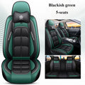 Comfort Edition 5-Seater PU Leather Seat Covers - 2 Headrests Included, Wear-Resistant, Easy to Clean, Full Car Interior Refresh CM World