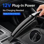 Car Vacuum Cleaner 12V 120W Wet Dry Portable Handheld Auto Vacuum 4M Cord Cigarette Lighter Hose Brush Crevice Nozzle