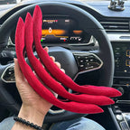 2025 Winter NEW Car Steering Wheel Cover Gearshift Handbrake Cover Protector Decoration Warm Super Thick Plush Auto Accessories CM World