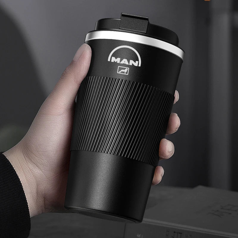 510ml stainless steel car coffee cup for MAN TGX TGM TGA TGS TGE business people thermos travel accessories CM World