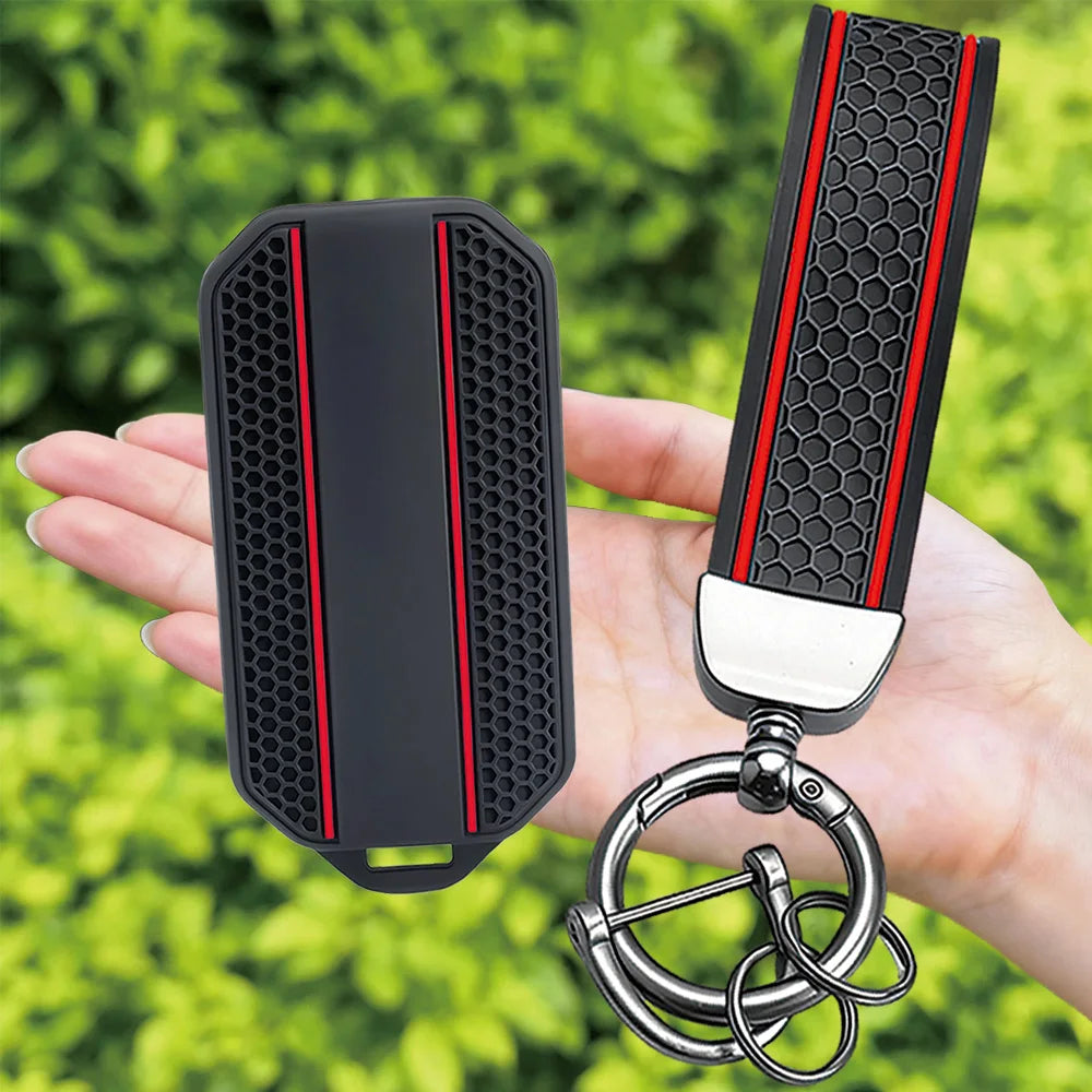 Keychain 4 Button For Chery Jaecoo 5 Ev J5 J7 2025 Silicone Car Key Case Cover Car Accessories