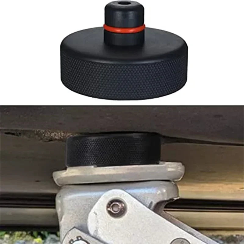 4pcs For Tesla Model X/S/3 Black RubberJackLifting Point Pad AdaptersPremiumStyling Enhanced Protection Easy Jacking Support Pad CM World