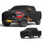 Motoforti Car Cover Waterproof All Weather Sun Rain Protection Full Exterior Cover for Dodge for Ram Black with Left Side Zipper Car Mobile World