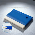 ALIWRAP Wool Felt Squeegee Window Tint Scratch Free Soft Woolen Scraper for Car Vinyl Wrap Tint Film Dry Wet PPF Installation Car Mobile World
