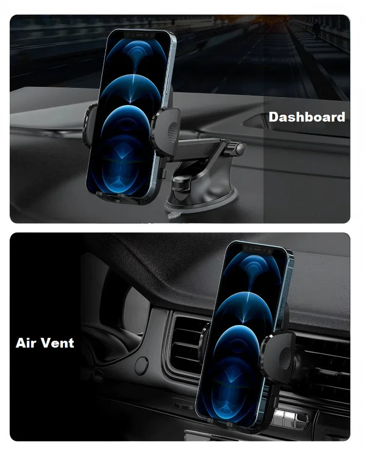 Car Phone Holder Mount 360°Rotation Suction Cup Universal Dashboard Stand Auto Windshield Phone Bracket for Car Support All Phon CM World