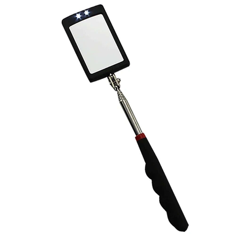 Car 360° Inspection Mirror LED Light Telescopic Inspection Mirror  for Check The Condition of Vehicle Automotive Repairs Tools CM World
