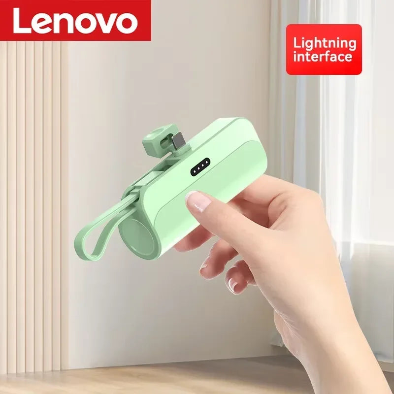 Lenovo 500000mAh Capsule Power Bank Large Capacity Super Fast Charging Powerbank Portable CCC External Battery For iPhone Huawei