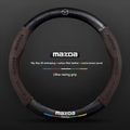 For Mazda 3 5 6 SKYACTIV Axela Atenza CX30 CX5 CX8 CX9 MX5 RX8 RX7 BT50 Carbon fiber Suede Car Steering Wheel Cover Accessories CM World