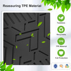 LUCKEASY Left /Right Drive for Zeekr 7X 2024-2026 Car Floor Mats Cargo Liner Backrest Trunk Pad Foot Mat All Weather Accessories