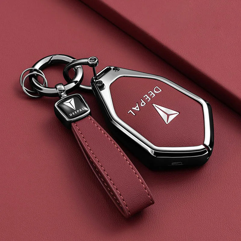 Car Key Case for Changan DEEPAL S7 S07 G318 S09 S05 L07 SL03 Shenlan Zinc Alloy Fob Keychain Cover Shell Ring Holder Accessories