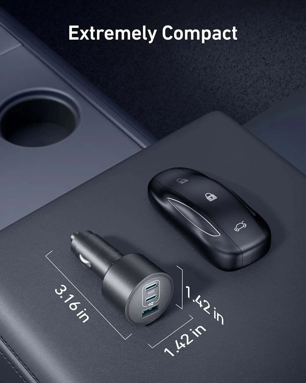 Anker USB-C Car Charger for iPhone 16, 167.5W Max 3-Port Ultra-Compact Type-C Fast Phone Car Charger Car Mobile World