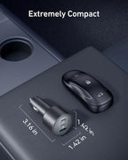 Anker USB-C Car Charger for iPhone 16, 167.5W Max 3-Port Ultra-Compact Type-C Fast Phone Car Charger Car Mobile World