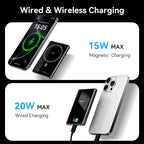 KUULAA Qi2 Magnetic Power Bank 10000mAh PD20W Portable Charger Wireless External Battery for iPhone17 16 15 14 Pro Max Powerbank Car Mobile World