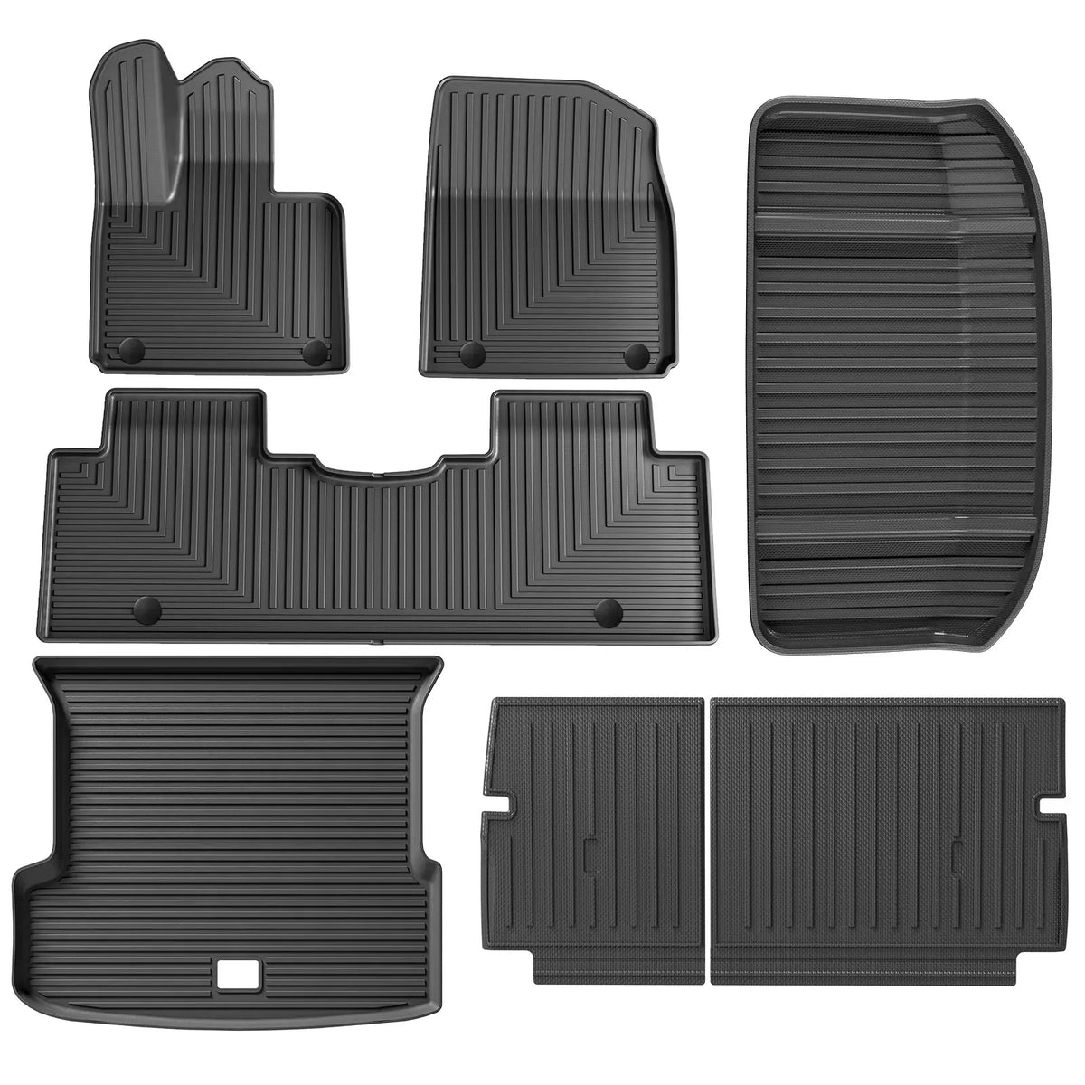Left Drive for Xpeng G9 2023 2024 2025 2026 Car Floor Mats Cargo Liner Trunk Pad TPE 3D Foot Mat Waterproof BLACK