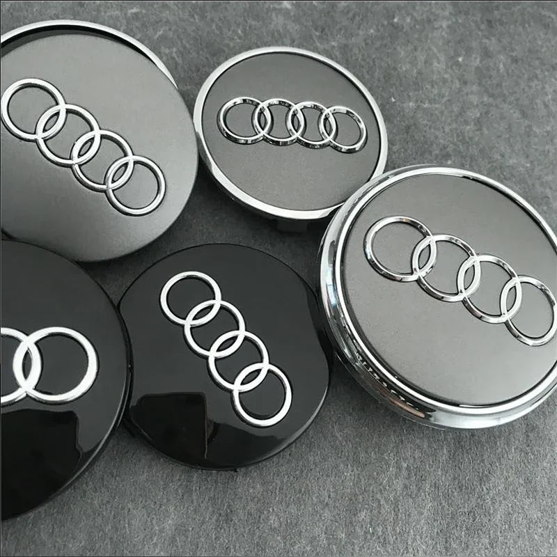 4pcs 60mm 61mm 68mm 69mm Car Styling Wheel Center Cap Hub Covers Badge 4B0601170 For Audi A3 A4 A5 A6 A7 A8 S4 S6 Accessories CM World