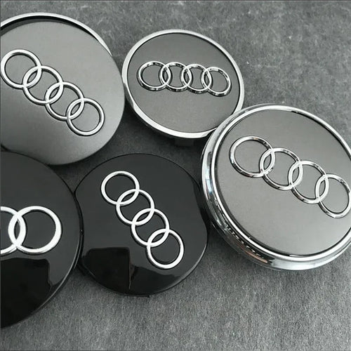 4pcs 60mm 61mm 68mm 69mm Car Styling Wheel Center Cap Hub Covers Badge 4B0601170 For Audi A3 A4 A5 A6 A7 A8 S4 S6 Accessories CM World