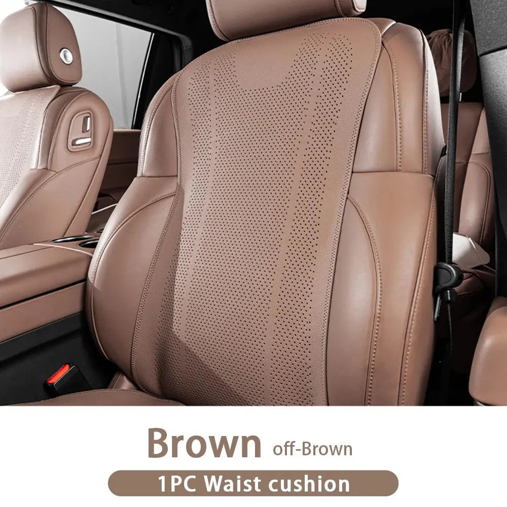 Universal Car Seat Cushion Leather Breathable Hole Summer Car Interior Car Seat Cover Four Seasons Automotive Parts Car Mobile World