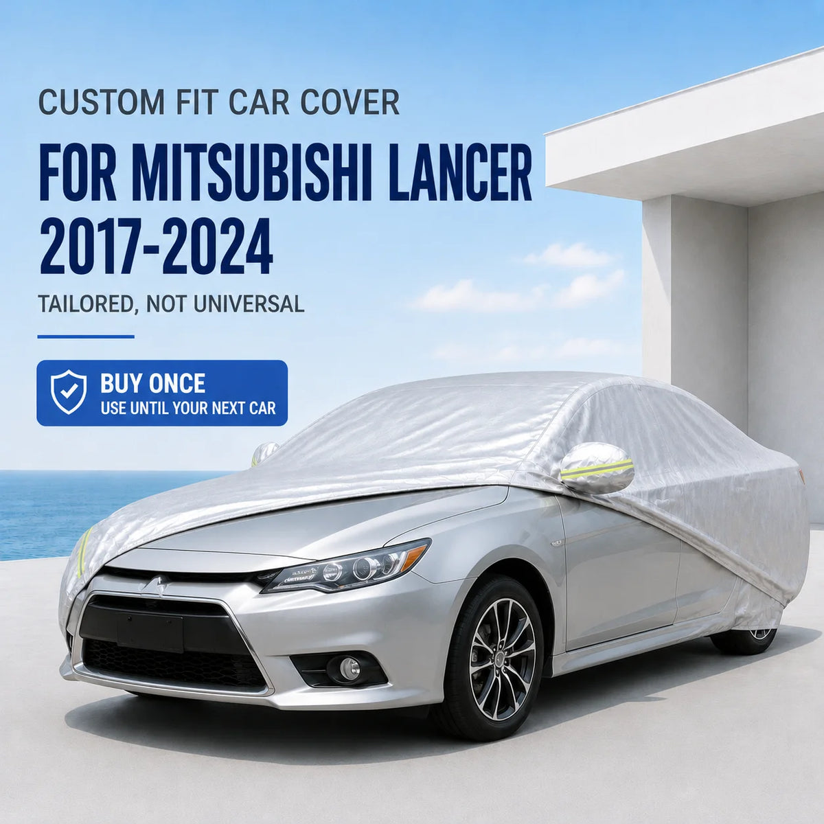 For Mitsubishi Lancer 2017-2024 Exterior Car Cover Custom Fit Car Sun Protector Waterproof Dustproof Car Outdoor Protection