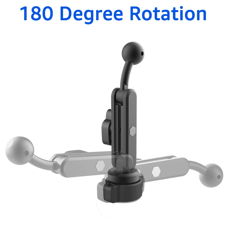 Untoom Aluminum Alloy Car Phone Holder Extension Arm Adjustable 17mm Ball Joint Extension Rod for Car Phone Bracket Accessories