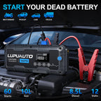 7000A Car Jump Starter Power Bank with Air Compressor 160 PSI 12V Car Starting Device 24000Mah Battery Jump Start for Car Booste
