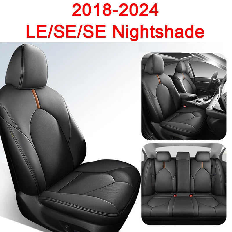 New Car Special Seat Covers 5 seats For Toyota Camry 2018 2019 2020 2021 2022 2023 2024  PU Cushion Car Seat Protection Cover