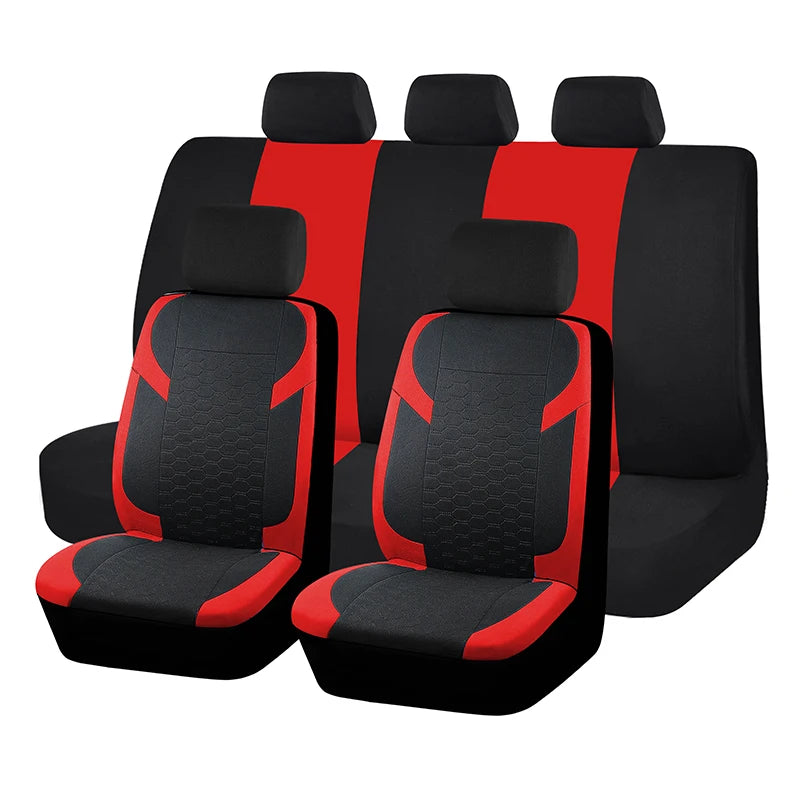 AUTOPLUS Blue Universal Seat Car Cover Black Diamond Fabric Lattice Car Accessories Interior Fit Most Car SUV Van Seat Protector