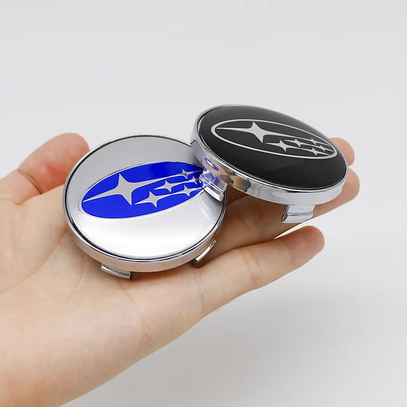 4Pcs 56MM Car Wheel Center Emblem Sticker 60mm Hub Cover Badge for Subaru Outback Legacy Forester Impreza Tribeca WRX DRL XV STI CM World