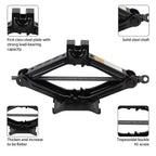 1.5T Manual Car Jack Foldable Lift Jack with Labor-saving Ratchet Wrench Auto Repair Lifting Tool for Car Tire Change
