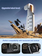 Universal Car Air Vent Phone Holder – Y-Shape Unobstructed Design with Adjustable Clamp, Compatible with All Smartphones CM World