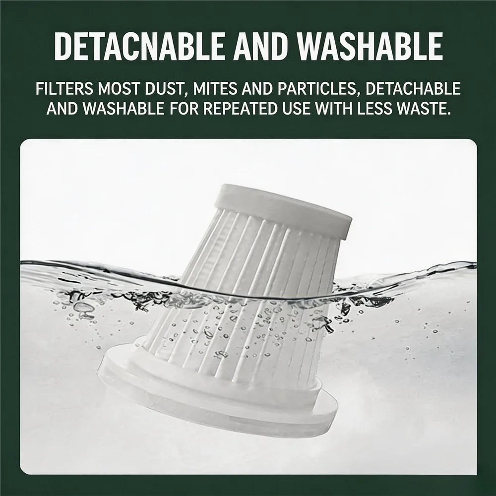 Wireless Rechargeable Handheld Vacuum Cleaner, 3‑in‑1 Suction Blow Function Portable Mini Vacuum for Car & Household Cleaning