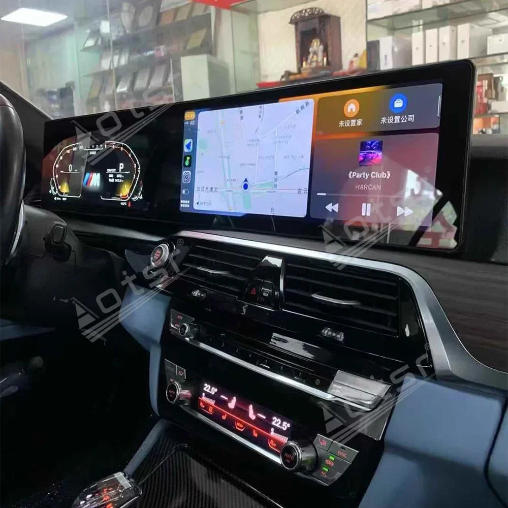 12.3'' Dual Screen for BMW 5 Series 2011-2017 To 2024 Digital Cluster Large Screen Navigation Apple Carplay Car Radio DSP BT GPS