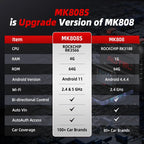 Autel MK808S Pro Car Diagnostic Scanner Tool Active Test Key Coding FCA Autoauth Android 11 Updated of MK808 Car Mobile World