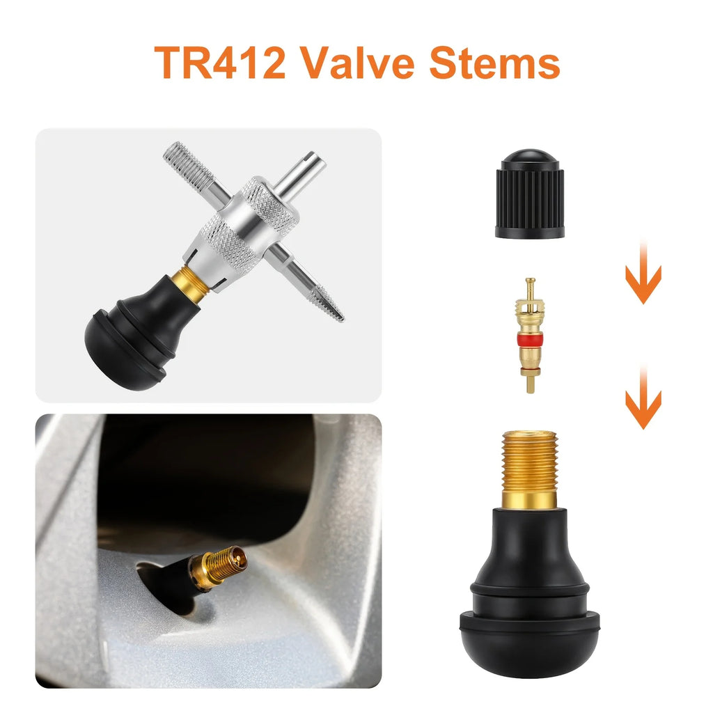 69Pcs Tire Valve Stem Repair Installation Tool Kit Specialized Puller Tools Complete Solution For Tubeless Tires On Cars
