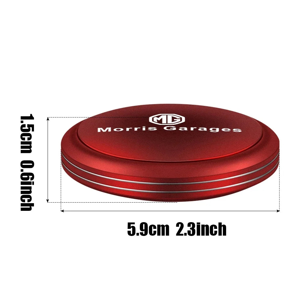 MG Logo Rotatable Cover Car Fragrance Purifier Odor Removal Fit MG ZS EV HS EHS PHEV MG3 MG4 MG5 MG6 MG7 GT ZR RX5 RX8 ONE Cyber