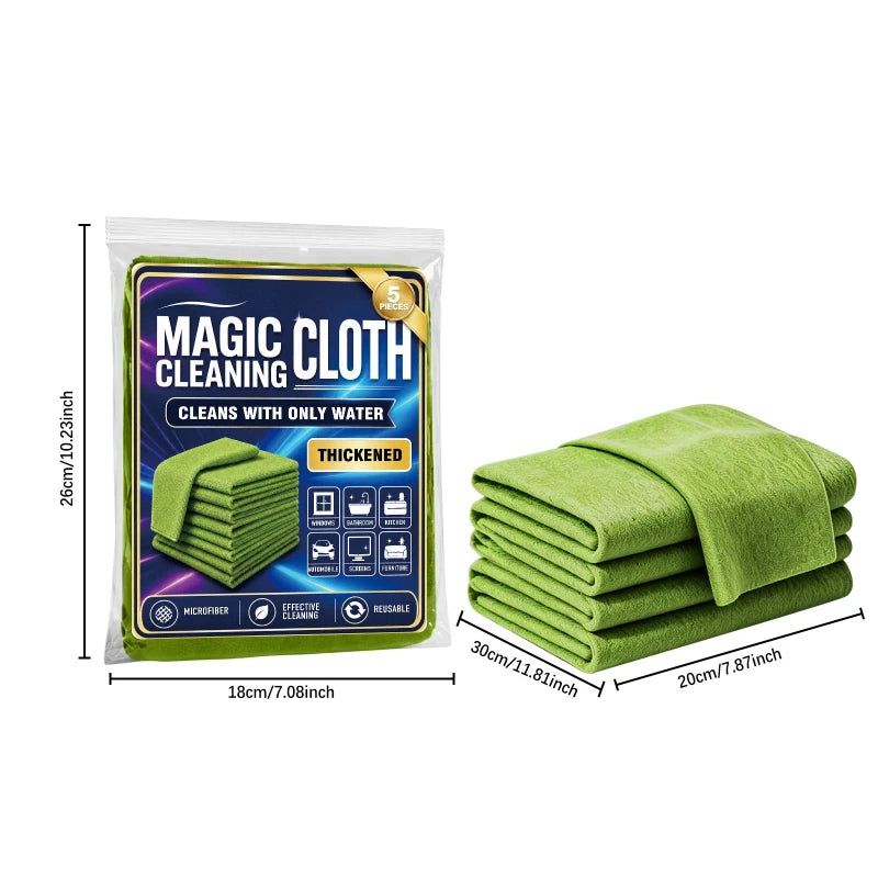 Cleaning Cloth Car Towel: Absorbent, Lint-Free, Microfiber—Kitchen, Household, Glass, Car, and Multi-Purpose Cleaning Cloth