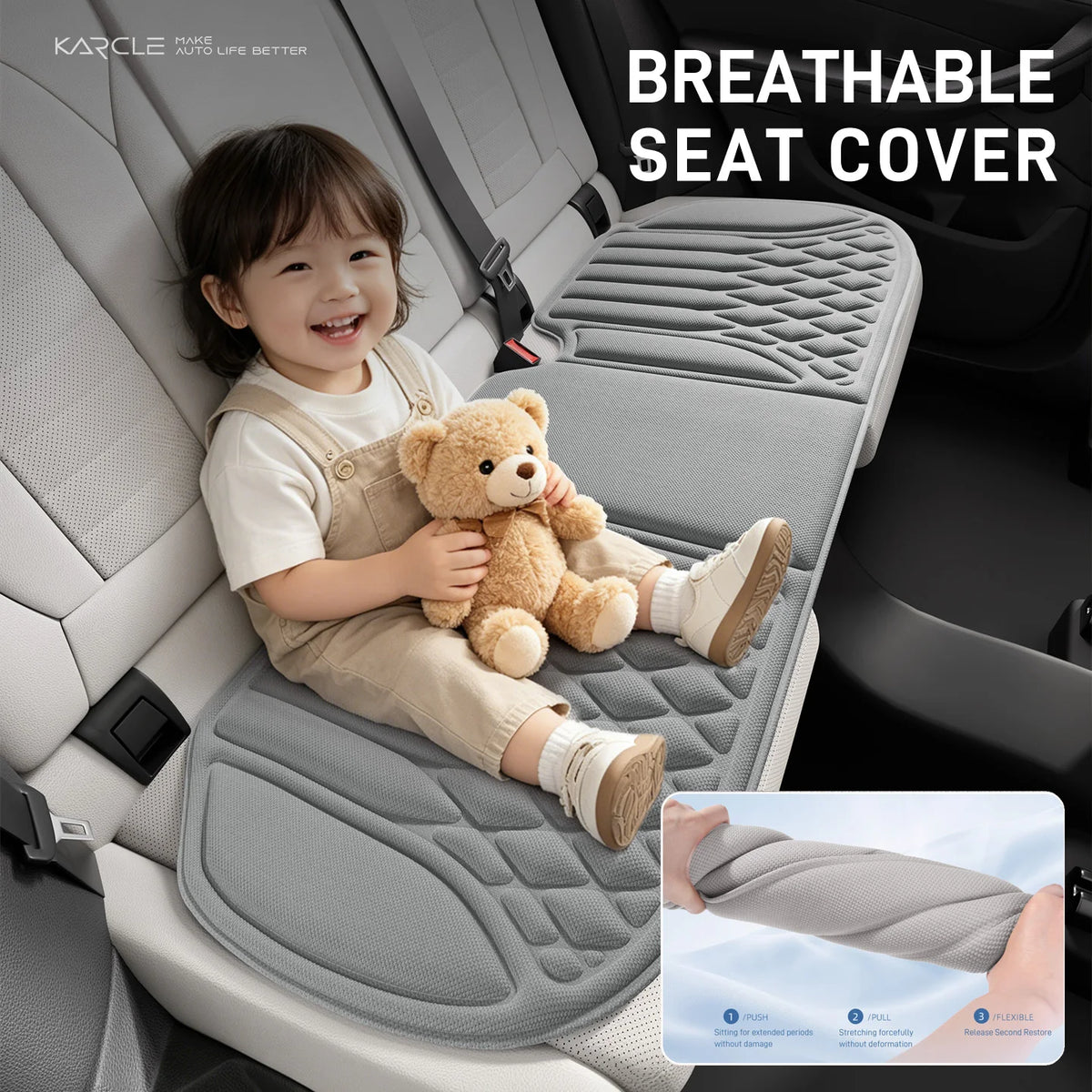 Breathable Latex cotton Car Seat Cover Set High-elastic Auto Seat Cushion Antibacterial Seat Pads Universal Chair Mat