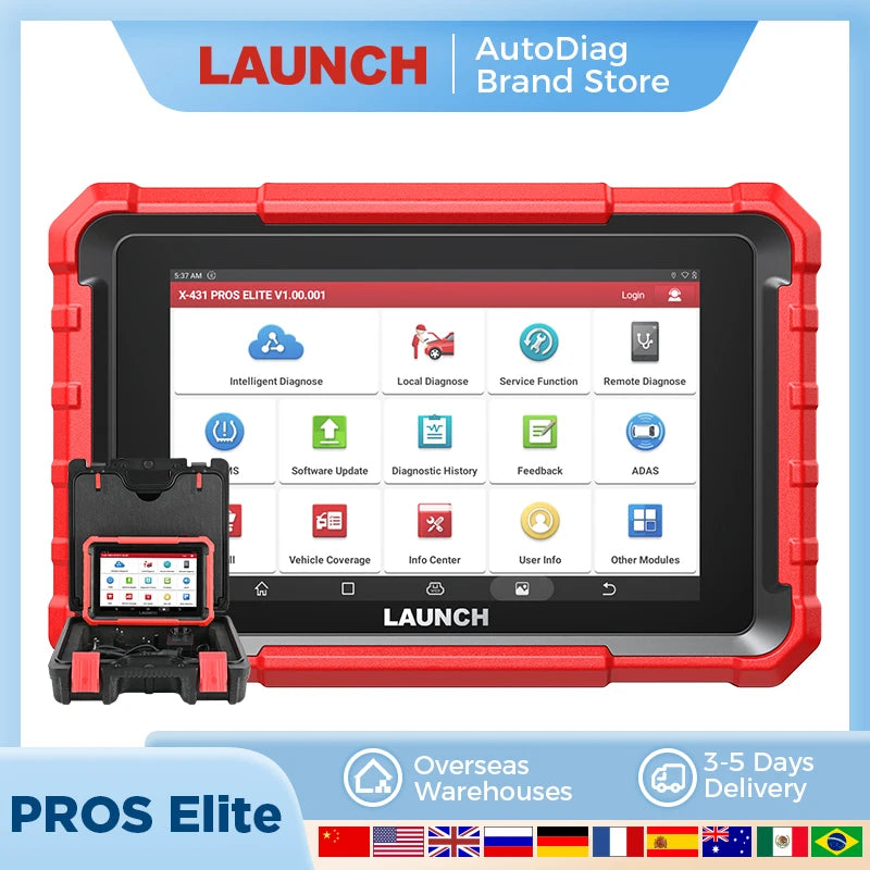 LAUNCH X-431 PROS Elite Car Diagnostic Tools Professional OBD 2 Diagnostic Tool Auto Automotive Tool Auto Scanner CM World