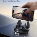 Car Phone Holder with 360° Adjustable & Avoid Sun Glare, Anti-slip Spring Snap Design Dashboard Cell Phone Holder, Phone Holders